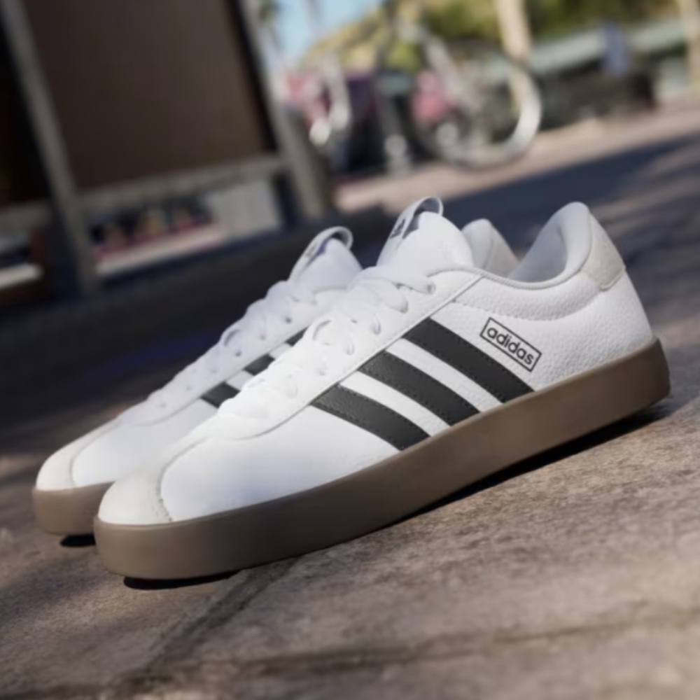 Adidas Women's size 11 VL Court  3.0 Shoes-Cloud White/Core Black/Grey One-NWT - Picture 6 of 16